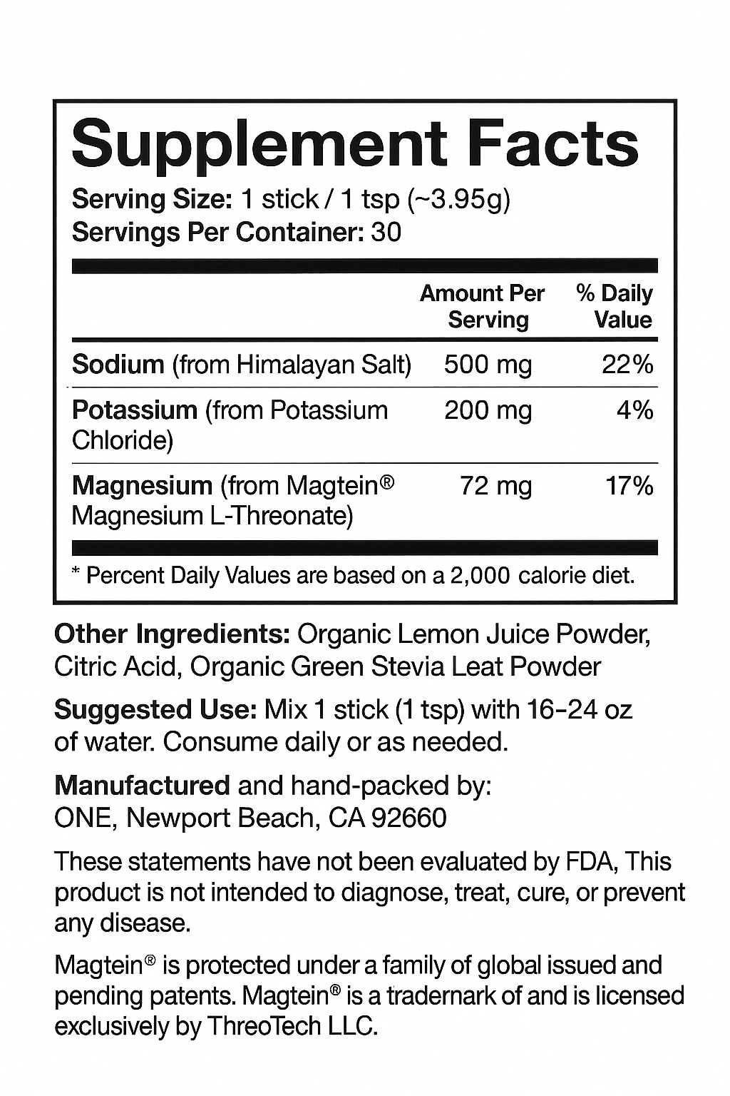 Premium Lemon Electrolytes
